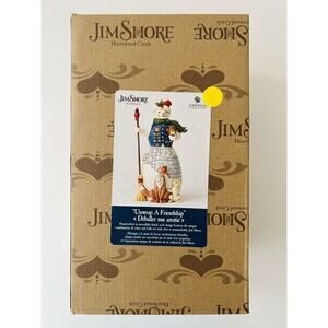 Enesco Jim Shore Heartwood Creek Snowman With Animals NIB # 6005248